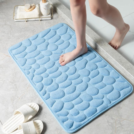 Cobblestone Embossed Super Water Absorbing Quick Drying Floor Mat 